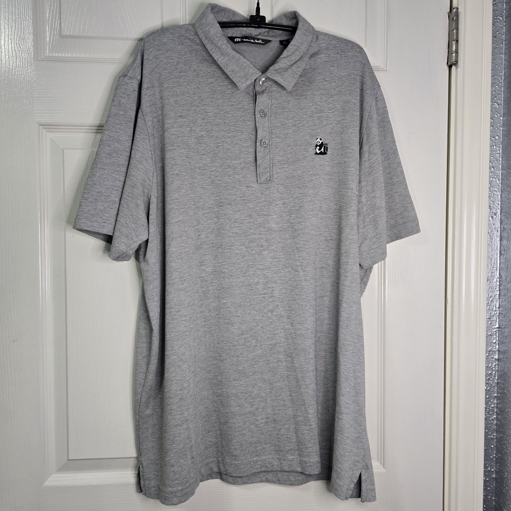 Travis Mathew Light Gray Polo Shirt